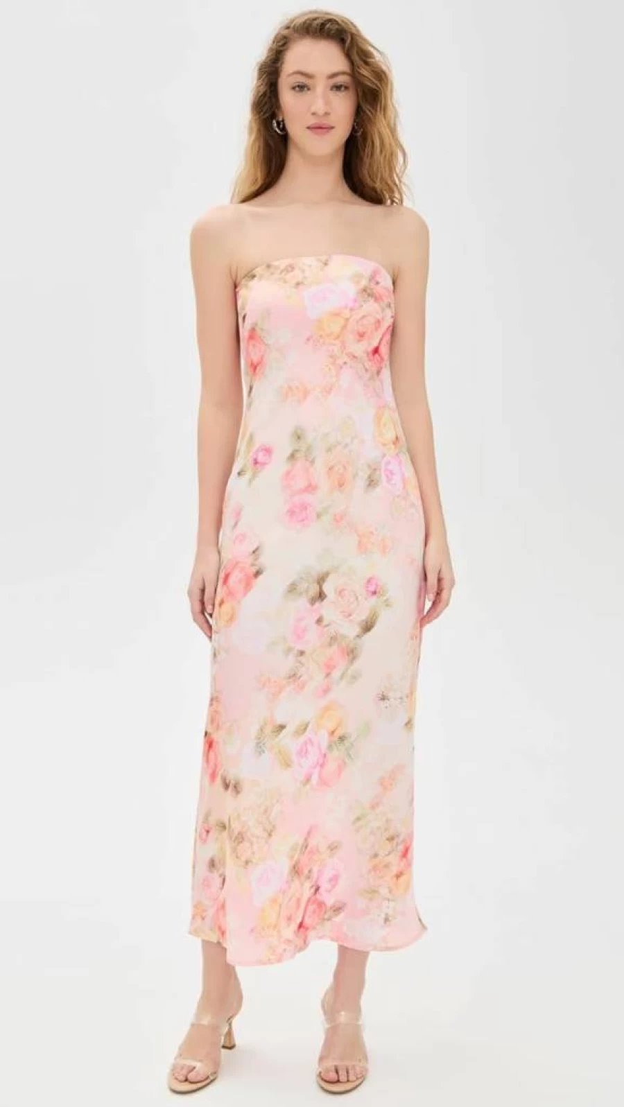 RESA Women's Anna Floral Midi Dress - Elegant Summer Casual Fit & Comfortable