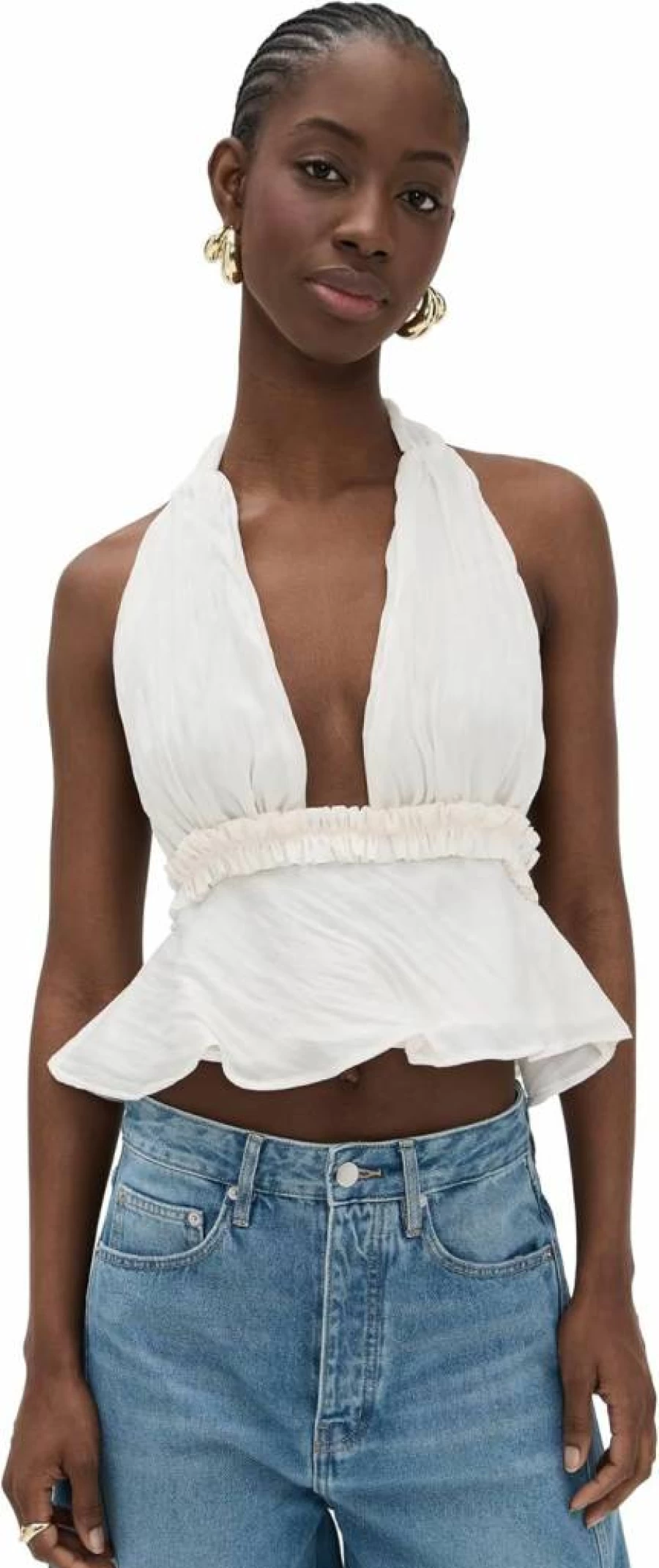 The Line by K Women's Althea Top - Stylish Casual Blouse for Everyday Wear