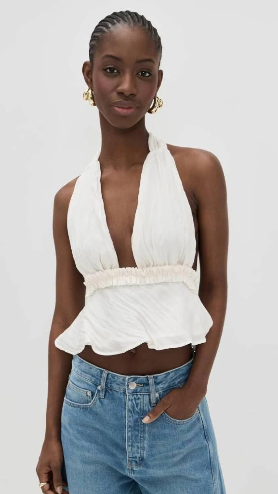 The Line by K Women's Althea Top - Stylish Casual Blouse for Everyday Wear