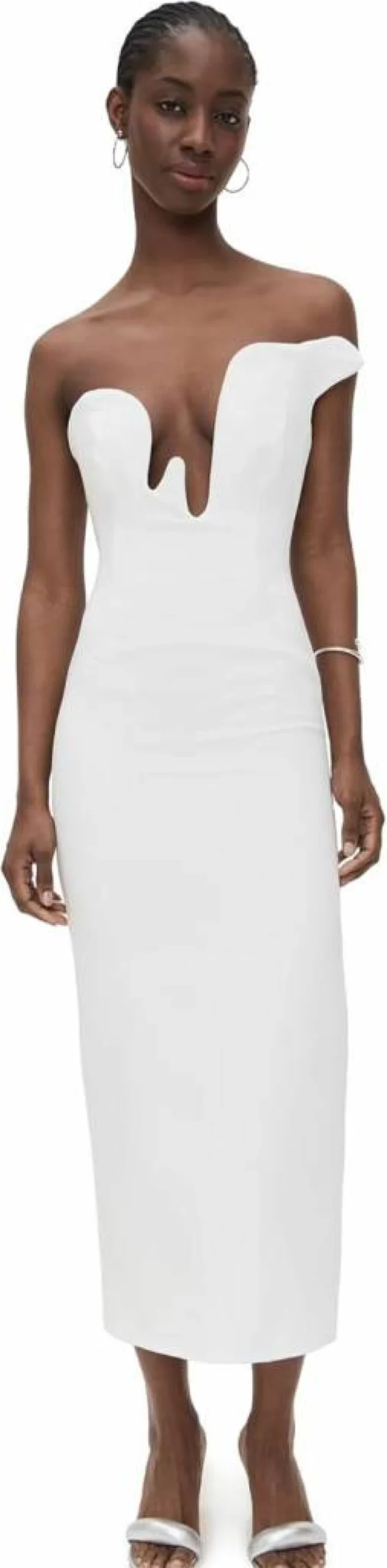 Bardot Rosalyn Midi Dress for Women - Elegant Flowy Boho Chic Party Dress