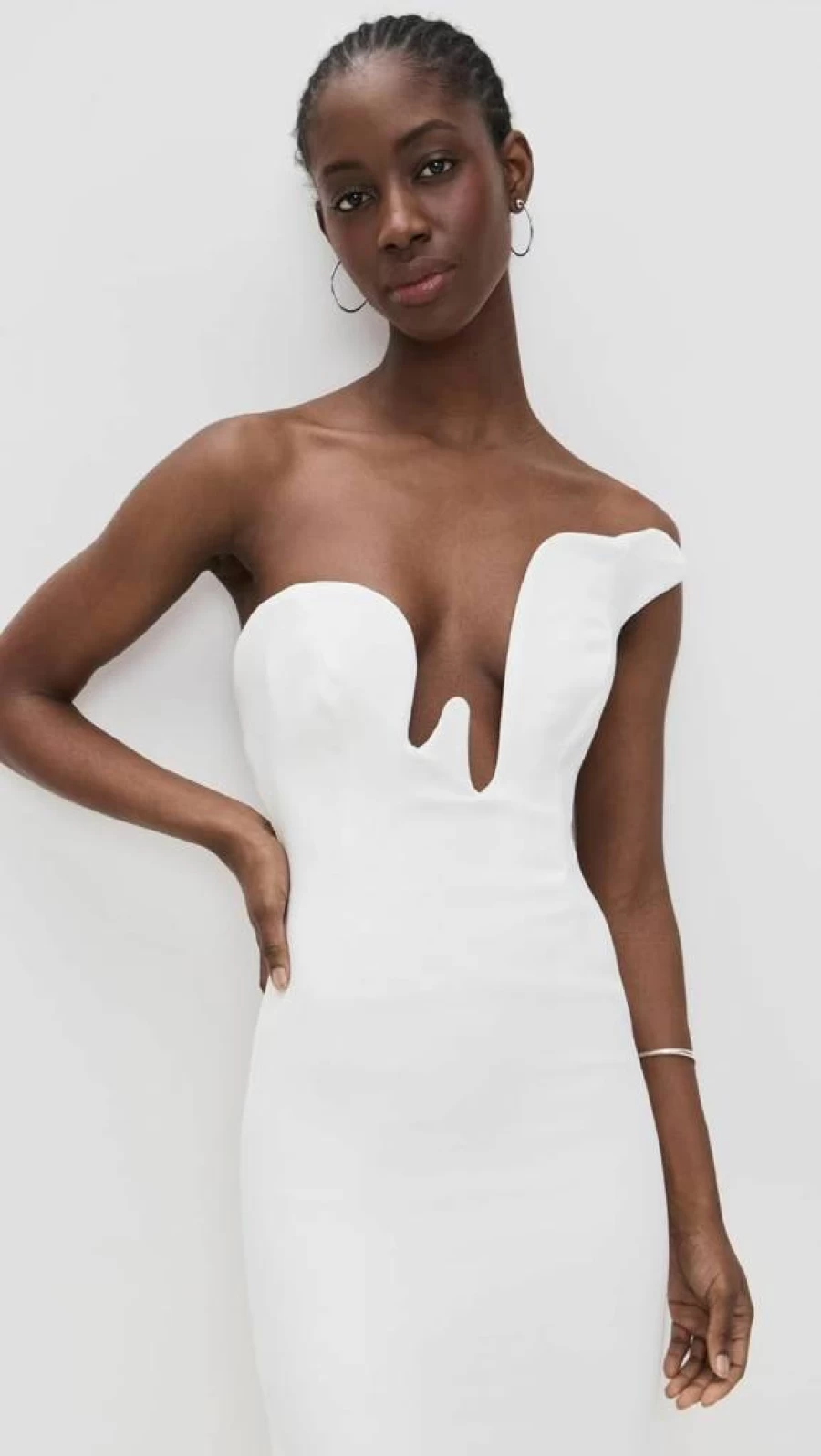 Bardot Rosalyn Midi Dress for Women - Elegant Flowy Boho Chic Party Dress