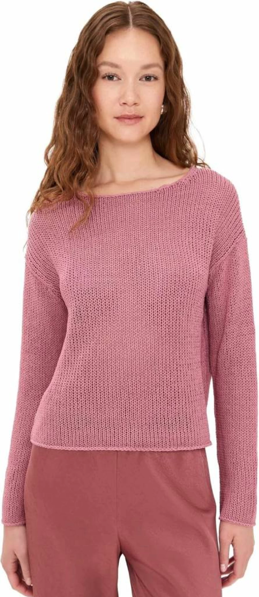 Vince Women's Coated Cotton Pullover Sweater - Soft Casual Knit Top for Women
