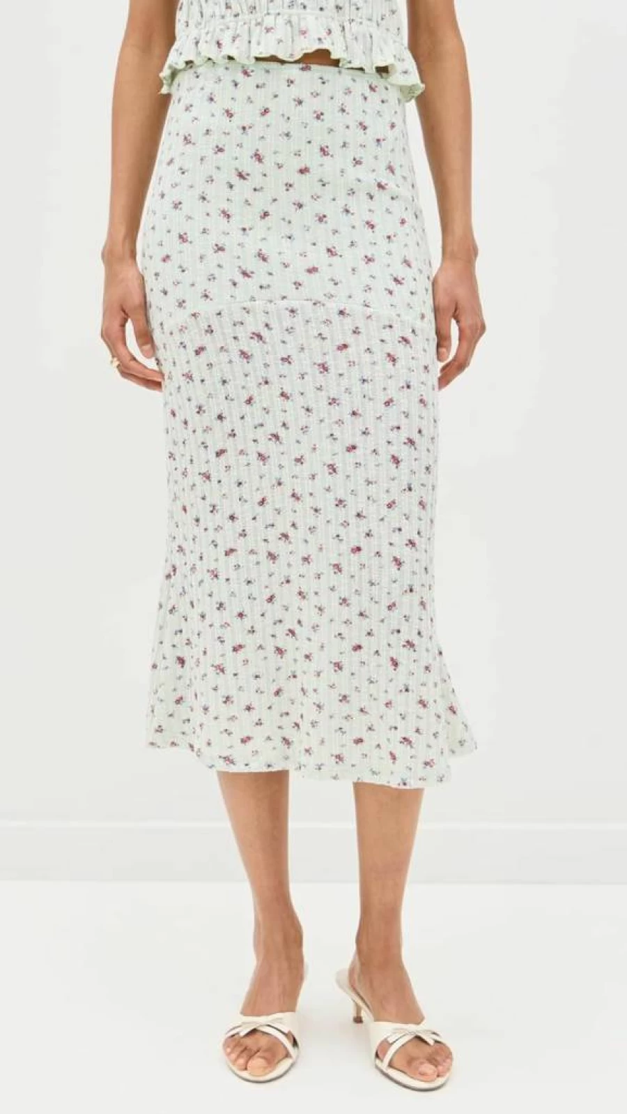 Bailey Rose Women's Floral Print Skirt - Elegant A-Line Summer Skirt with Pockets
