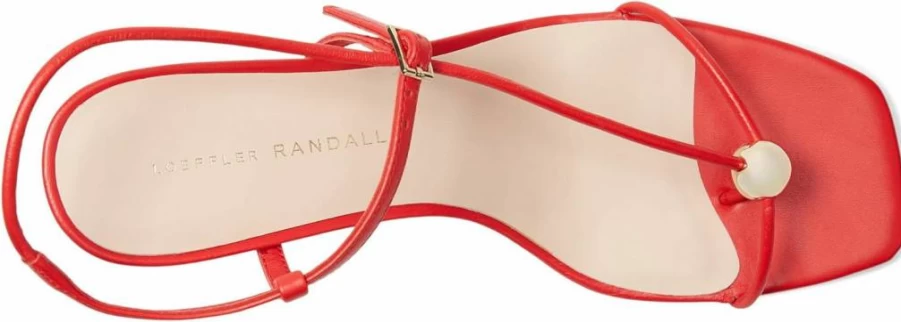Loeffler Randall Women's Triana Strappy Mid-Heel Sandals with Ball Charm - Elegant Dress Sandals for Women
