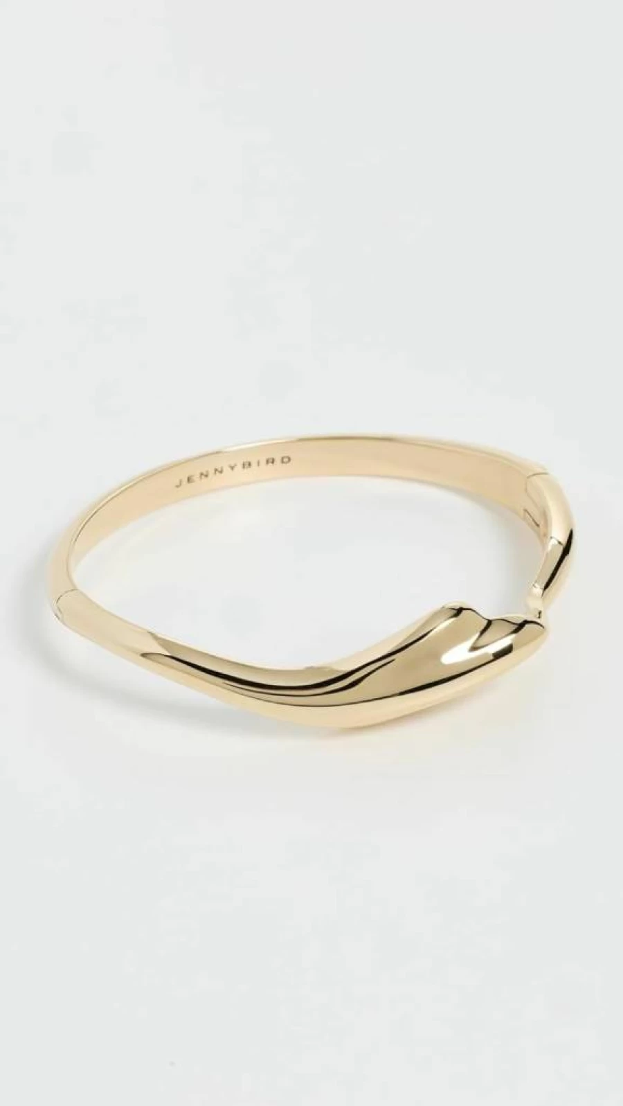 JENNY BIRD Portia Bangle for Women - Elegant Gold-Tone Cuff Bracelet