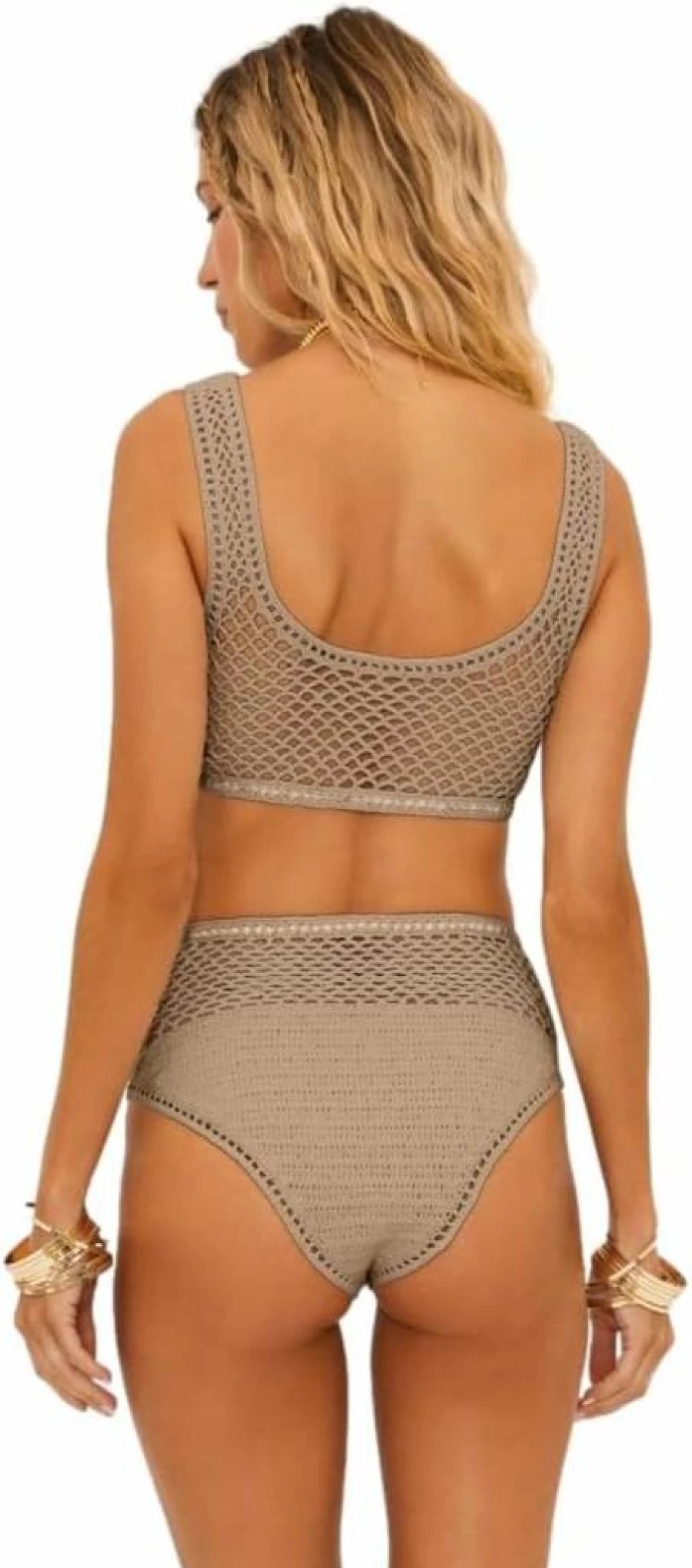 Beach Riot Women's Brinley Bottom High-Waisted Bikini Swimsuit - Trendy Summer Beachwear
