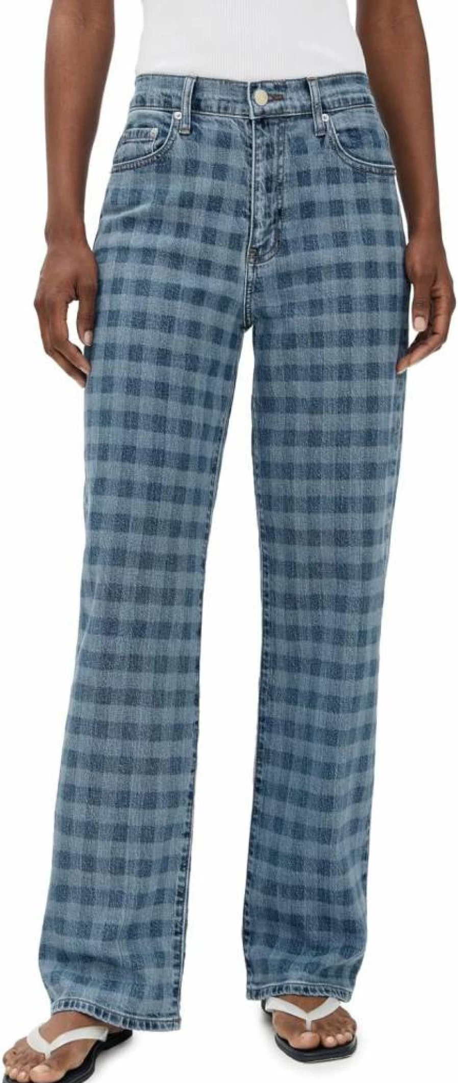 DAZE Women's High-Rise Vintage 1999 Straight Leg Jeans Classic Denim Pants