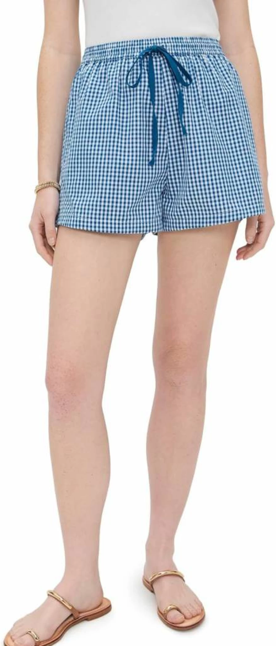 Playa Lucila Women's Gingham Shorts - Stylish High-Waist Summer Shorts for Women