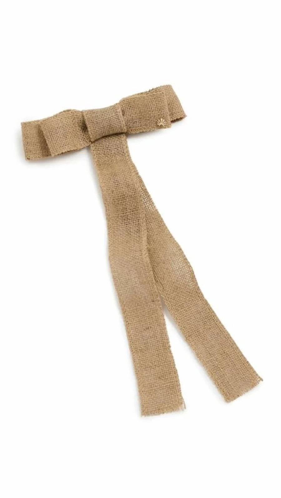 Lele Sadoughi Women's Jane Bow Barrette Hair Clip - Natural Raffia, Tan, One Size
