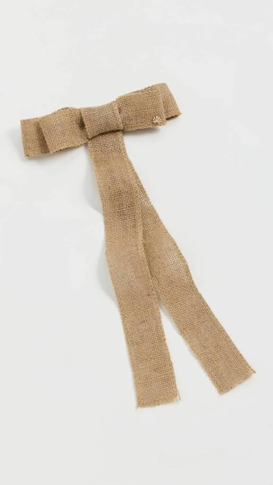 Lele Sadoughi Women's Jane Bow Barrette Hair Clip - Natural Raffia, Tan, One Size