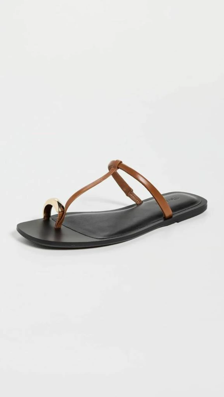 Madewell Women's Lala Thong Sandals with Hardware Detail - Comfortable Ballet Flat Sandals for Women