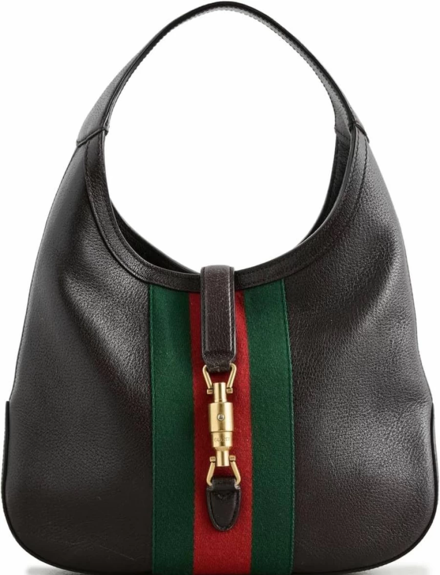 Gucci Jackie Shoulder Bag for Women - Vintage Calfskin Leather Pre-Owned Luxury Handbag
