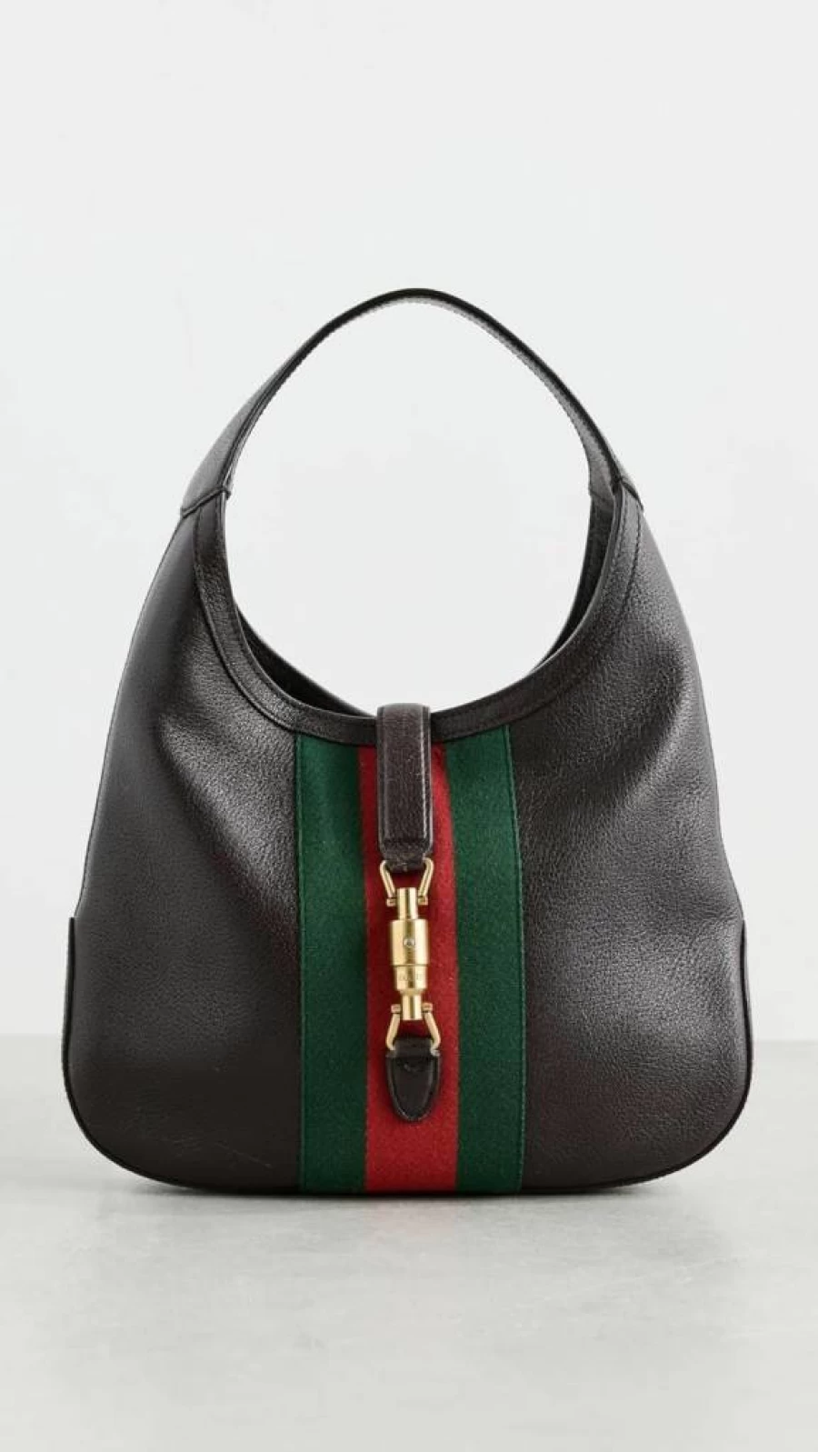Gucci Jackie Shoulder Bag for Women - Vintage Calfskin Leather Pre-Owned Luxury Handbag