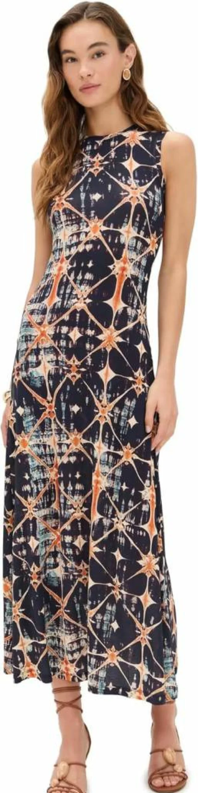 Ulla Johnson Orla Women's Sleeveless Floral Print Midi Dress Free Shipping