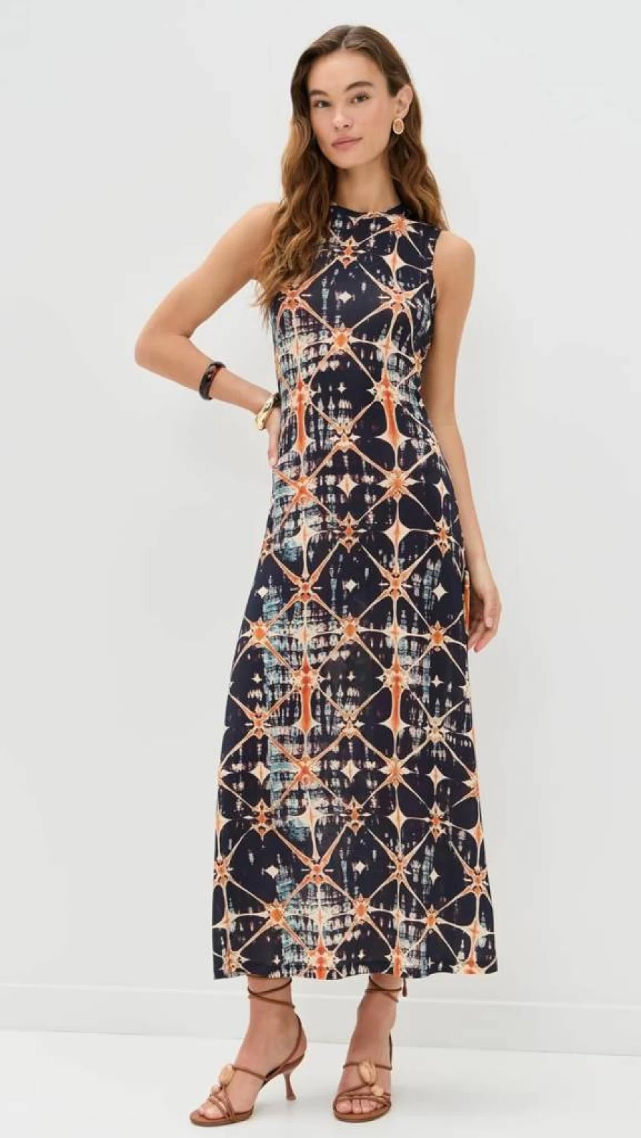 Ulla Johnson Orla Women's Sleeveless Floral Print Midi Dress Free Shipping