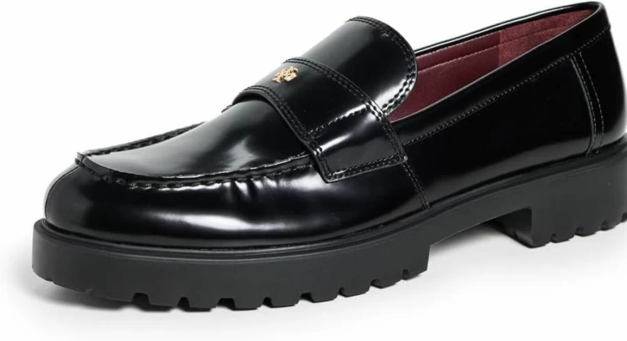 Tory Burch Women's Classic Lug Loafers - Comfortable Slip-On Shoes for Women