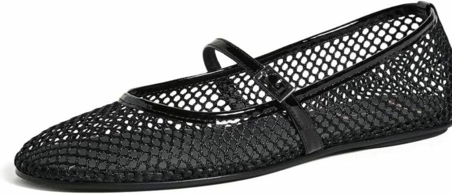Black Suede Studio Women's Mika Suede Ballet Flats - Comfortable & Stylish Loafers for Everyday Wear