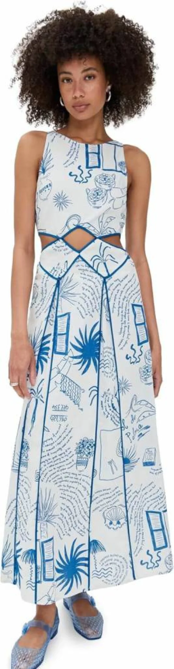 Never Fully Dressed Women's Palma Esme Floral Wrap Midi Dress