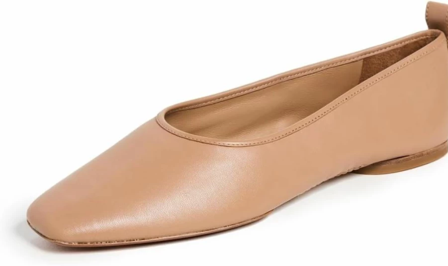 Vince Women's Vivian Ballet Flat - Classic Leather Comfortable Slip-On Shoes for Women