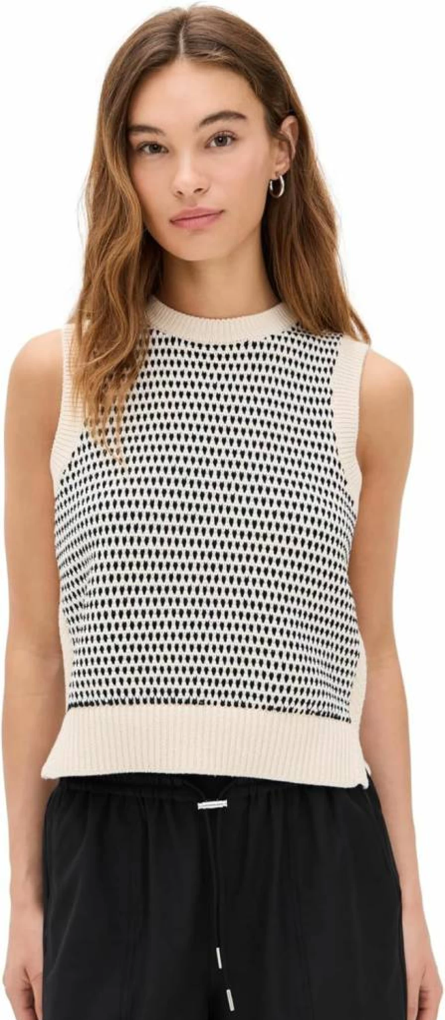 Varley Women's Knowles Textured Knit Vest - Stylish Casual Winter Wear