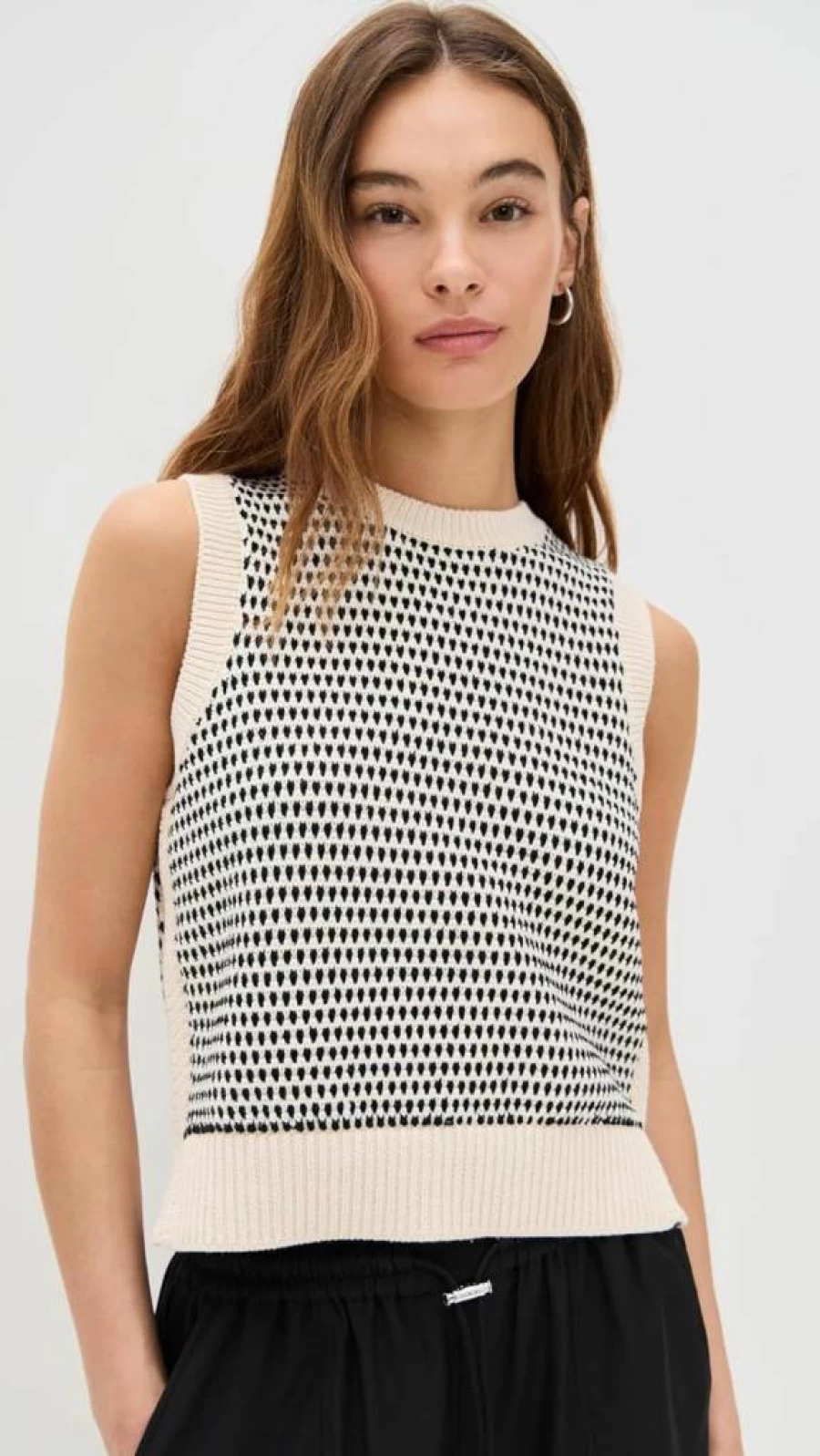 Varley Women's Knowles Textured Knit Vest - Stylish Casual Winter Wear