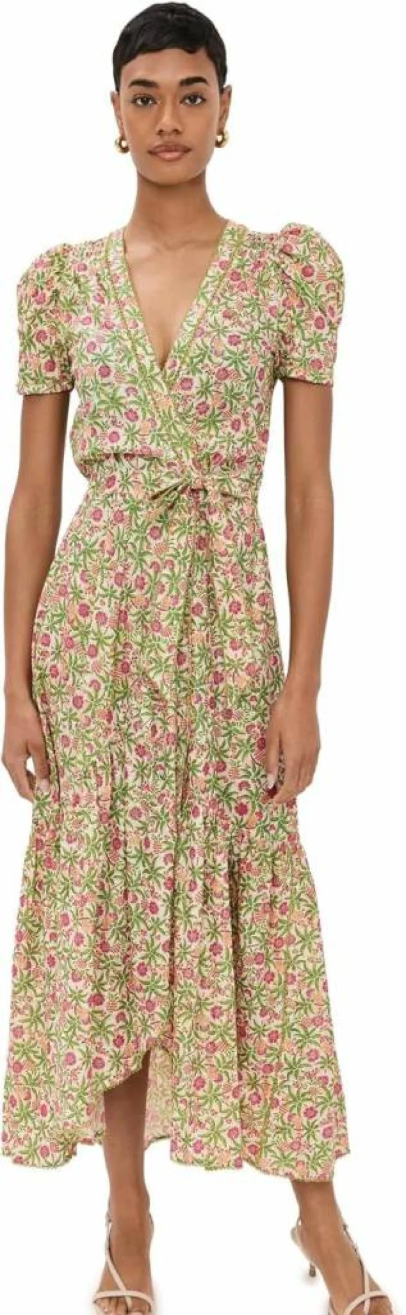 Poupette St Barth Women's Boho Chic Long Maxi Dress – Elegant Flowy Baba Style Beachwear