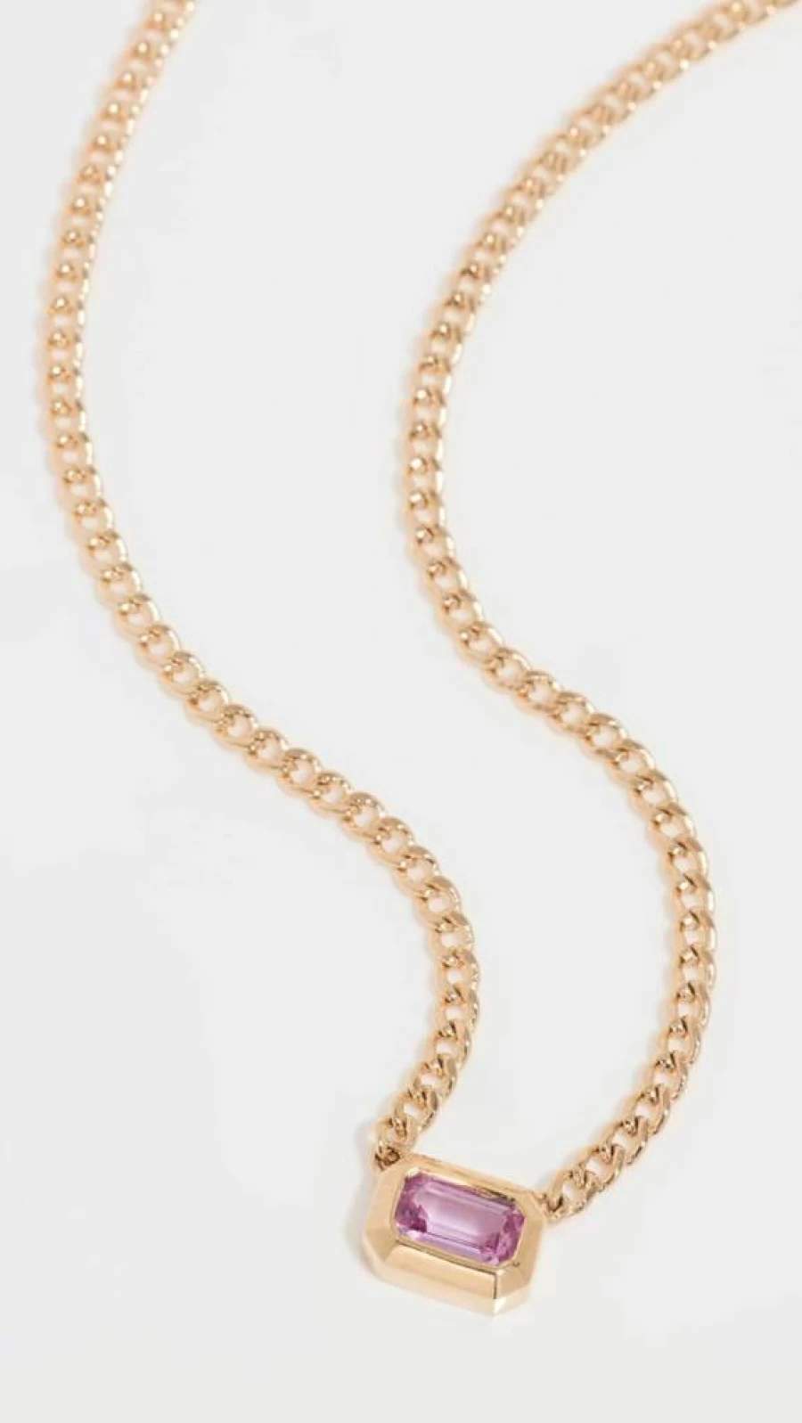 ZOE CHICCO 14K Gold Sapphire Pendant Necklace for Women - Bezel Set Luxury Jewelry