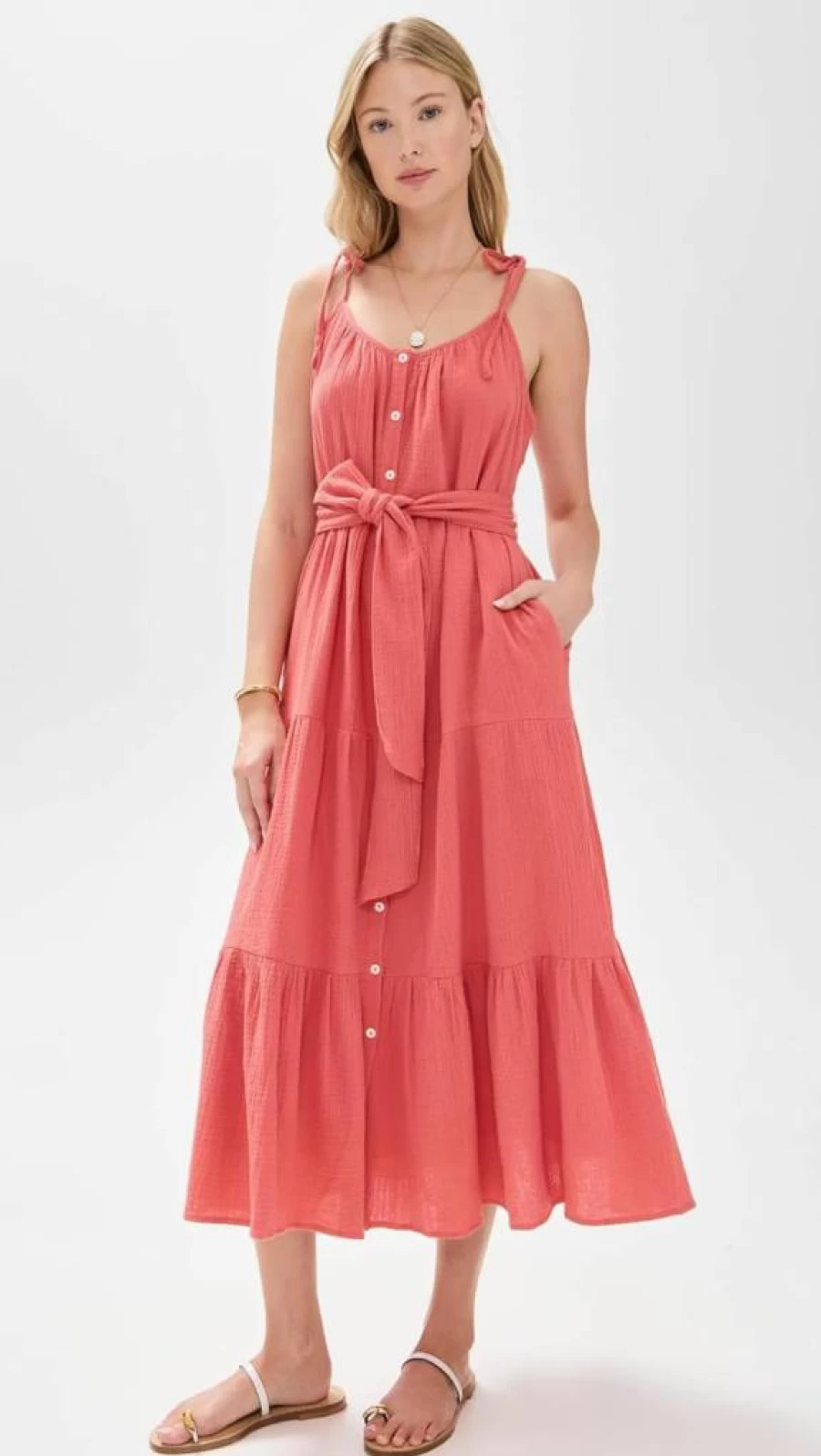 Marea Women's Summer Siesta Dress - Lightweight Boho Maxi Dress for Beach Vacation