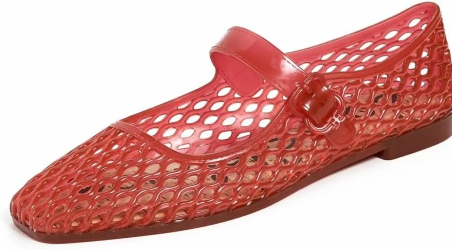 Sam Edelman Women's Michaela Jelly Mary Jane Flat Shoes - Comfortable & Stylish Slip-On Flats for Women