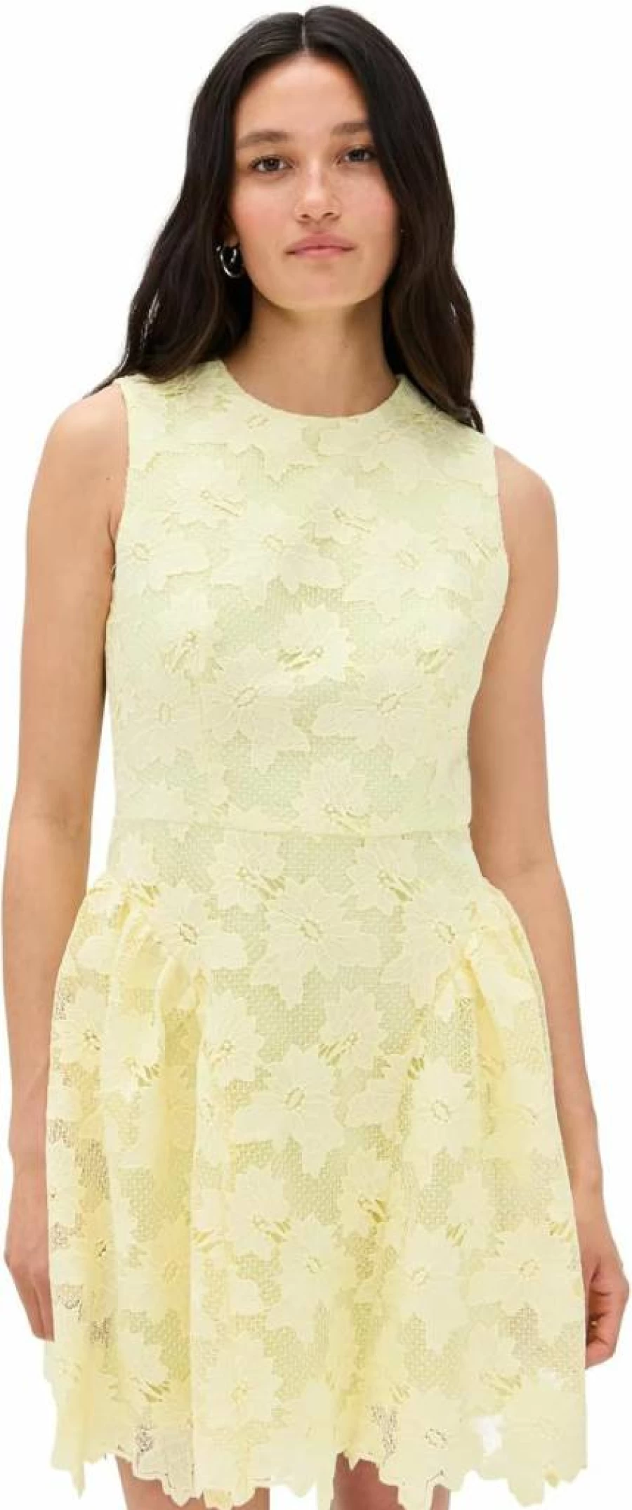 Shoshanna Women's Floral Lace Sunburst Fleur Dress for Elegant Occasions