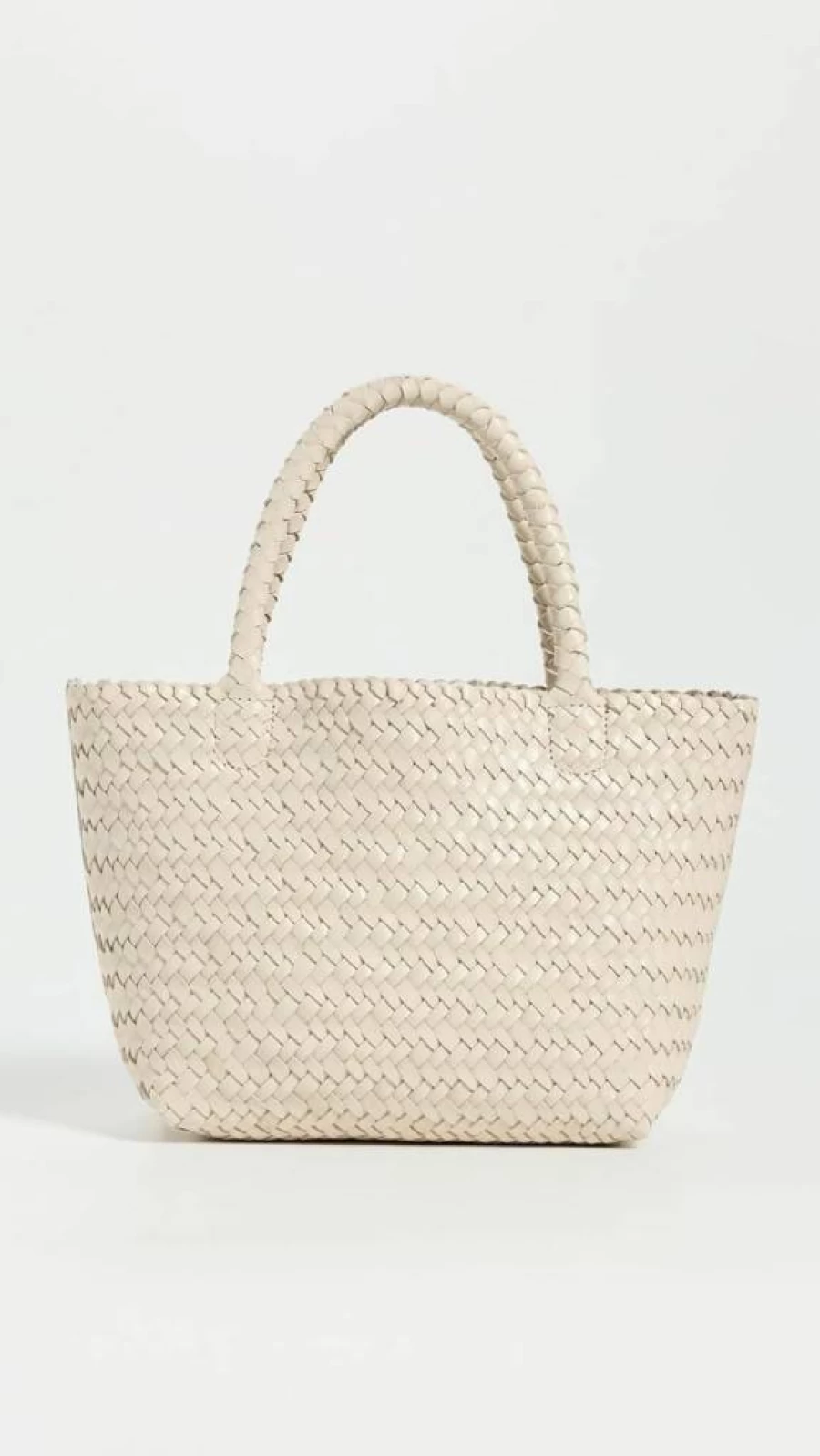 Madewell Women's Small Woven Straw Tote Bag - Handmade Boho Beach Purse for Women