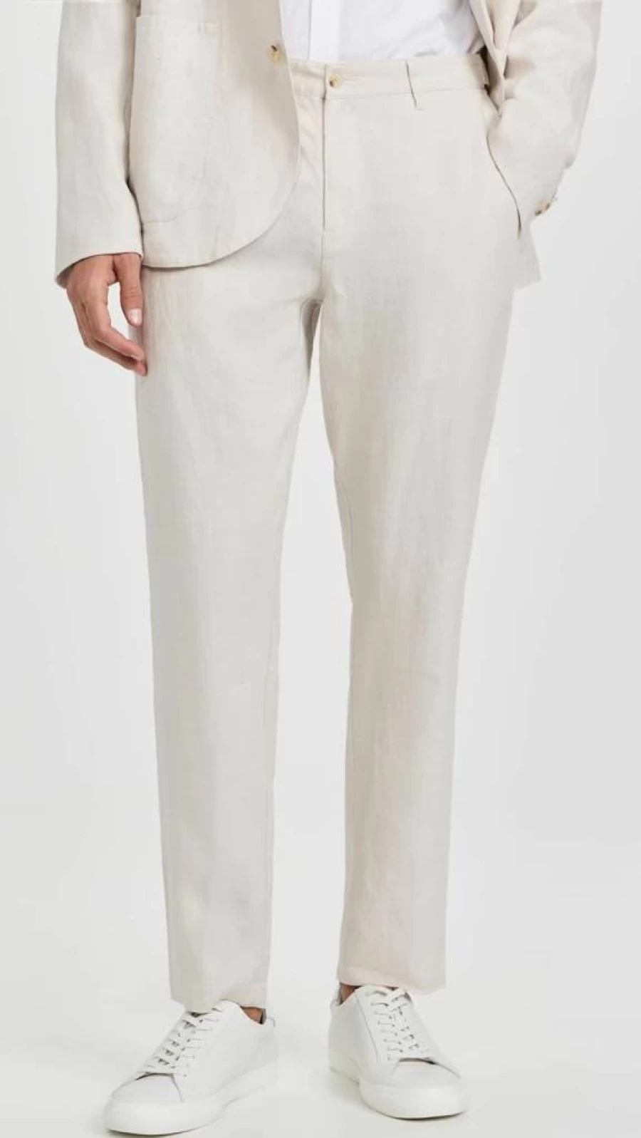 Onia Men's Linen Trousers - Lightweight, Breathable Summer Pants for Casual Comfort