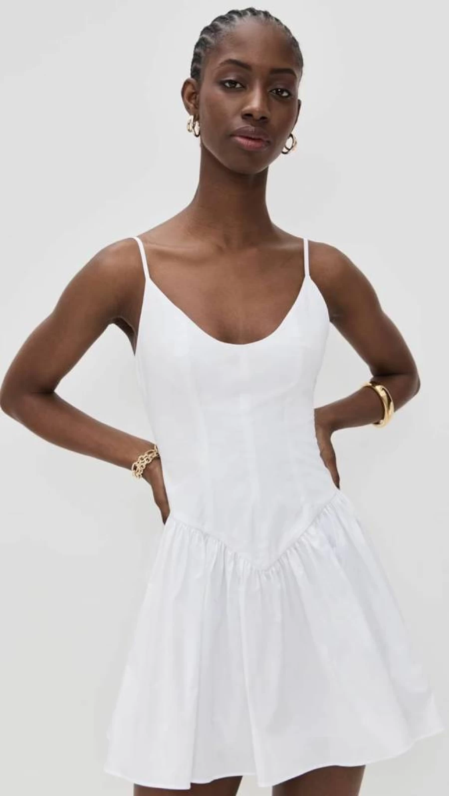 STAUD Mini Dena Dress for Women - Elegant Short Dress by STAUD