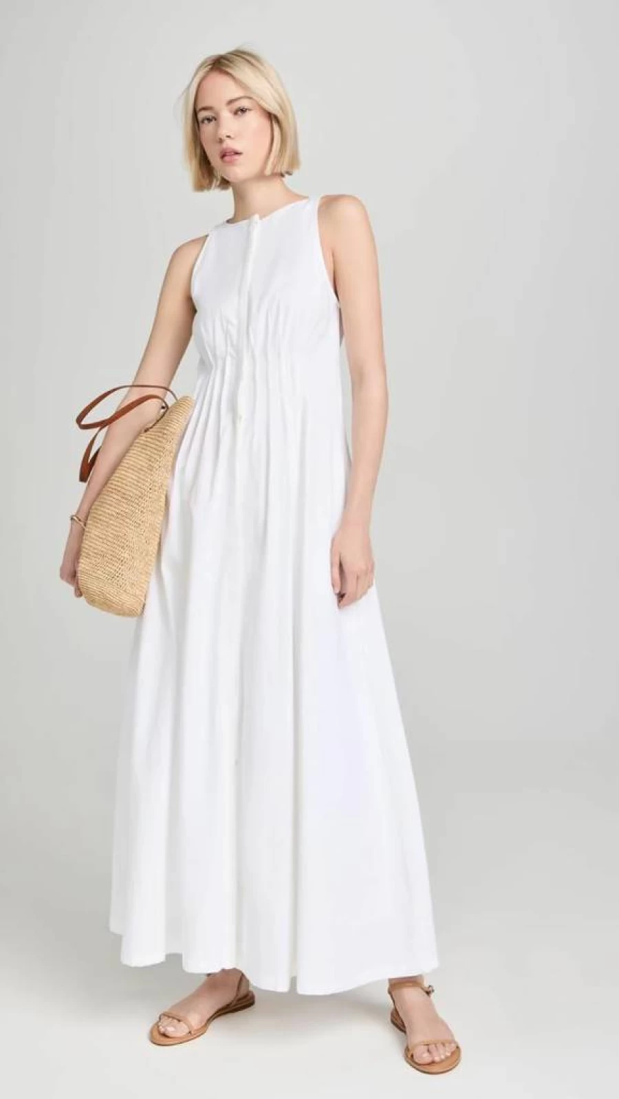 87Origins Women's Fehintola Pleated Dress - Elegant Flowy Midi Dress for Casual & Formal Occasions