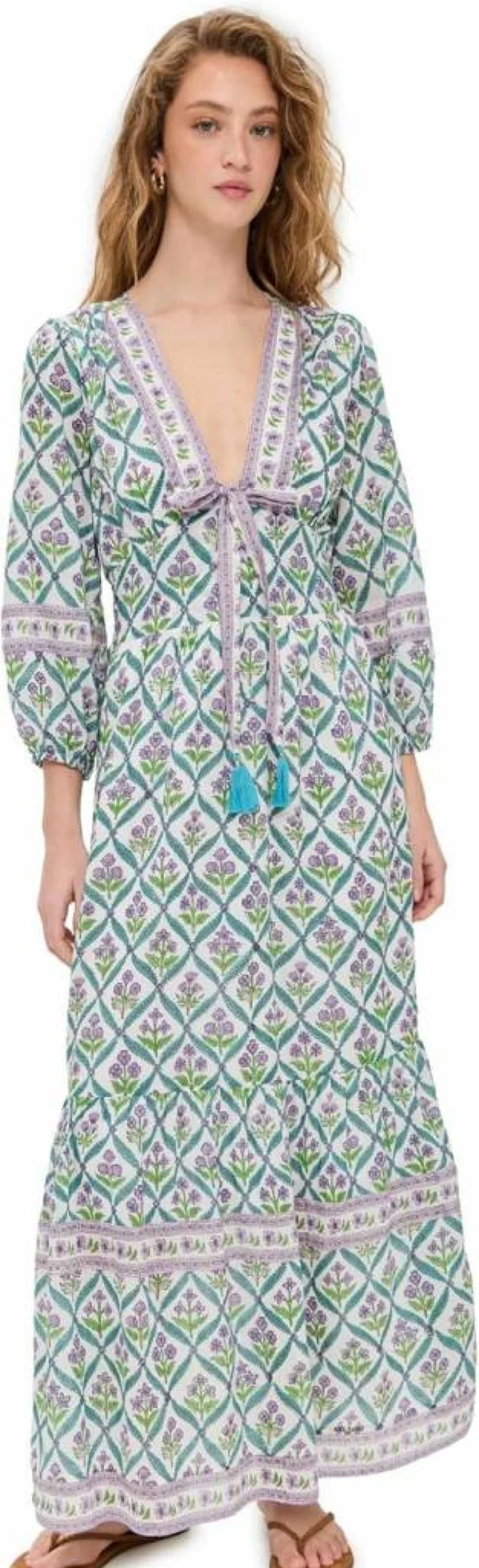 BELL Women's Magnolia Maxi Dress - Flowy Long Summer Dress with Floral Print