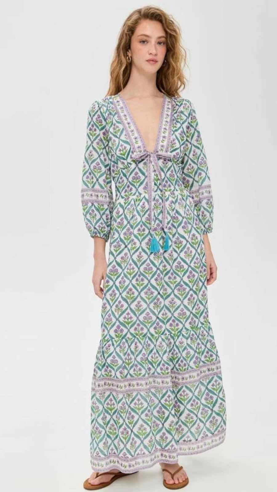 BELL Women's Magnolia Maxi Dress - Flowy Long Summer Dress with Floral Print