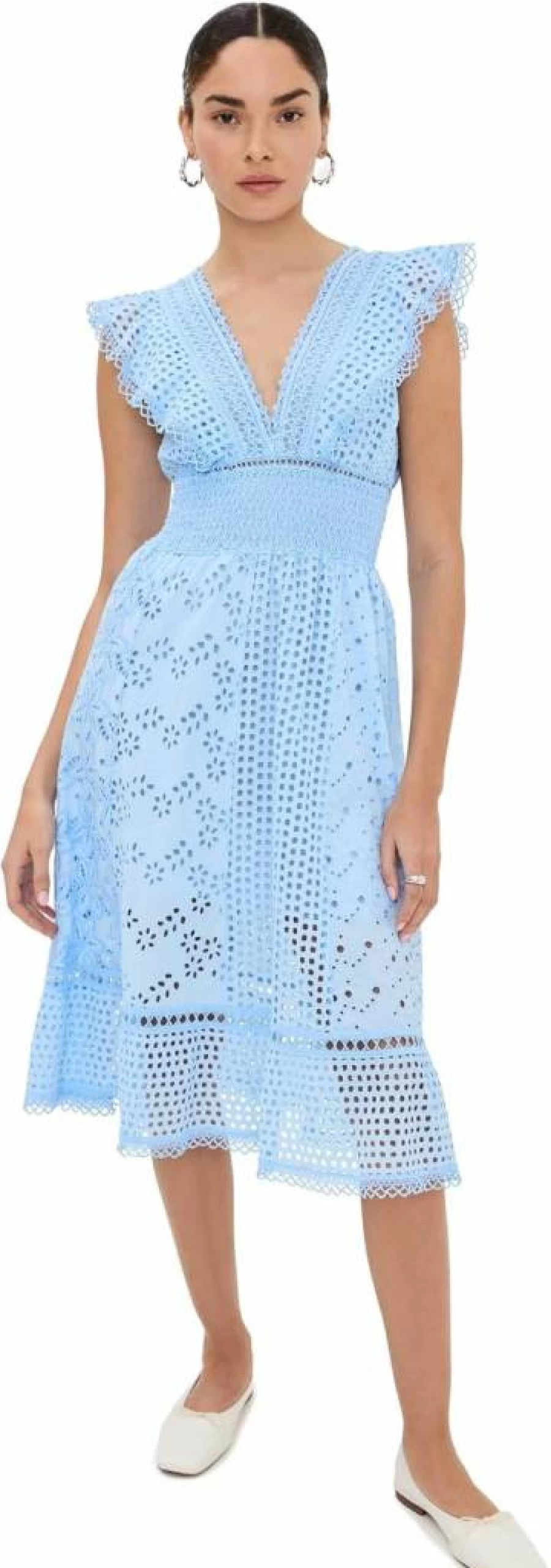Temptation Positano Women's Arno Embroidered Midi Dress - Floral Summer Boho Chic Maxi Dress for Women