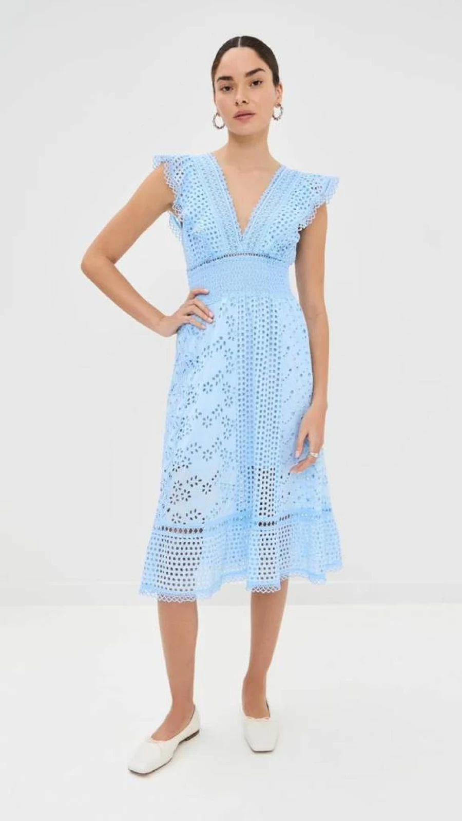 Temptation Positano Women's Arno Embroidered Midi Dress - Floral Summer Boho Chic Maxi Dress for Women