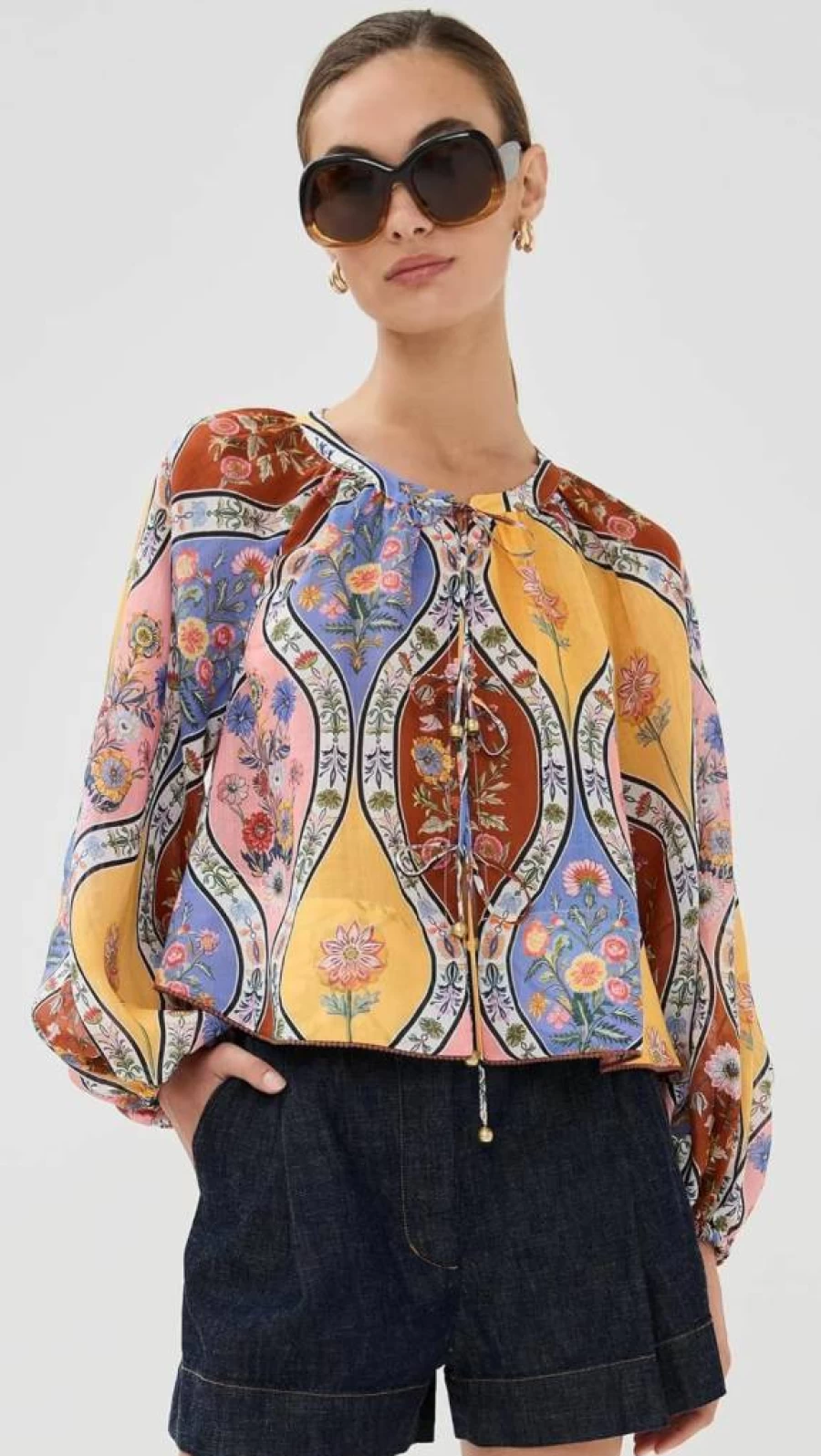 Borgo de Nor Women's Henri Top - Stylish Casual Blouse for Women