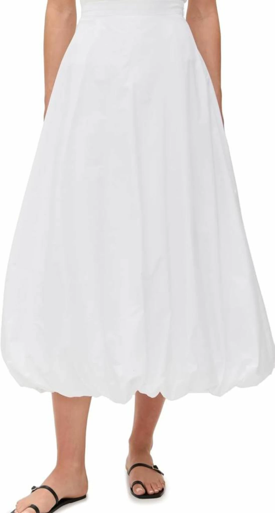 Malene Birger Women's Aubrey Skirt - Elegant High-Waisted A-Line Midi Skirt for Women