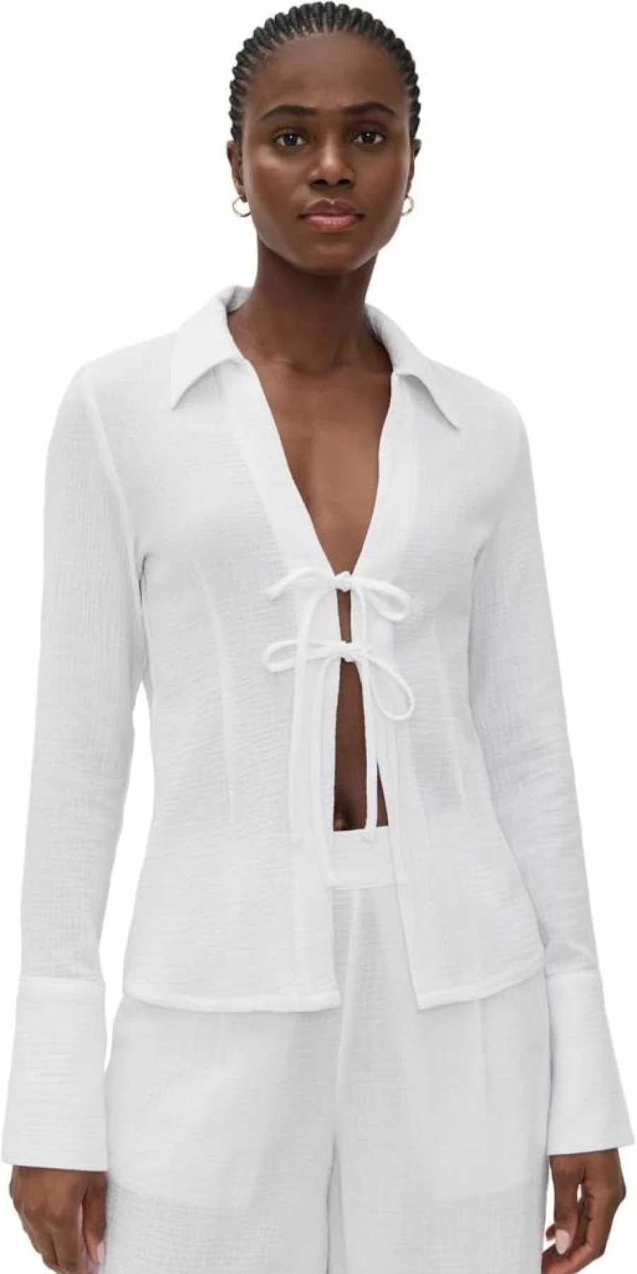 Favorite Daughter Women's The Tied And True Top - Classic Tied Detail Blouse