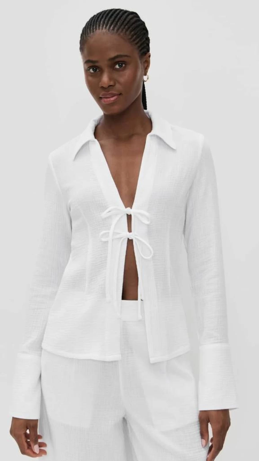Favorite Daughter Women's The Tied And True Top - Classic Tied Detail Blouse