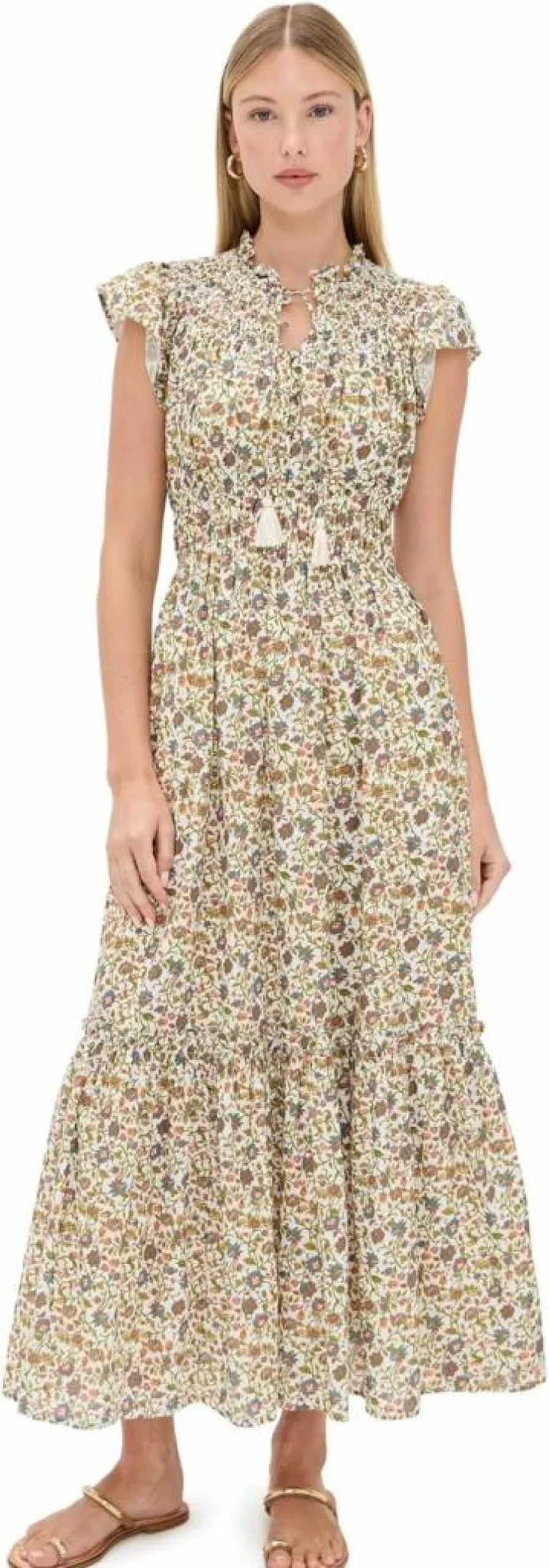 Cleobella Women's Indira Ankle-Length Dress - Boho Chic Flowy Summer Maxi Dress