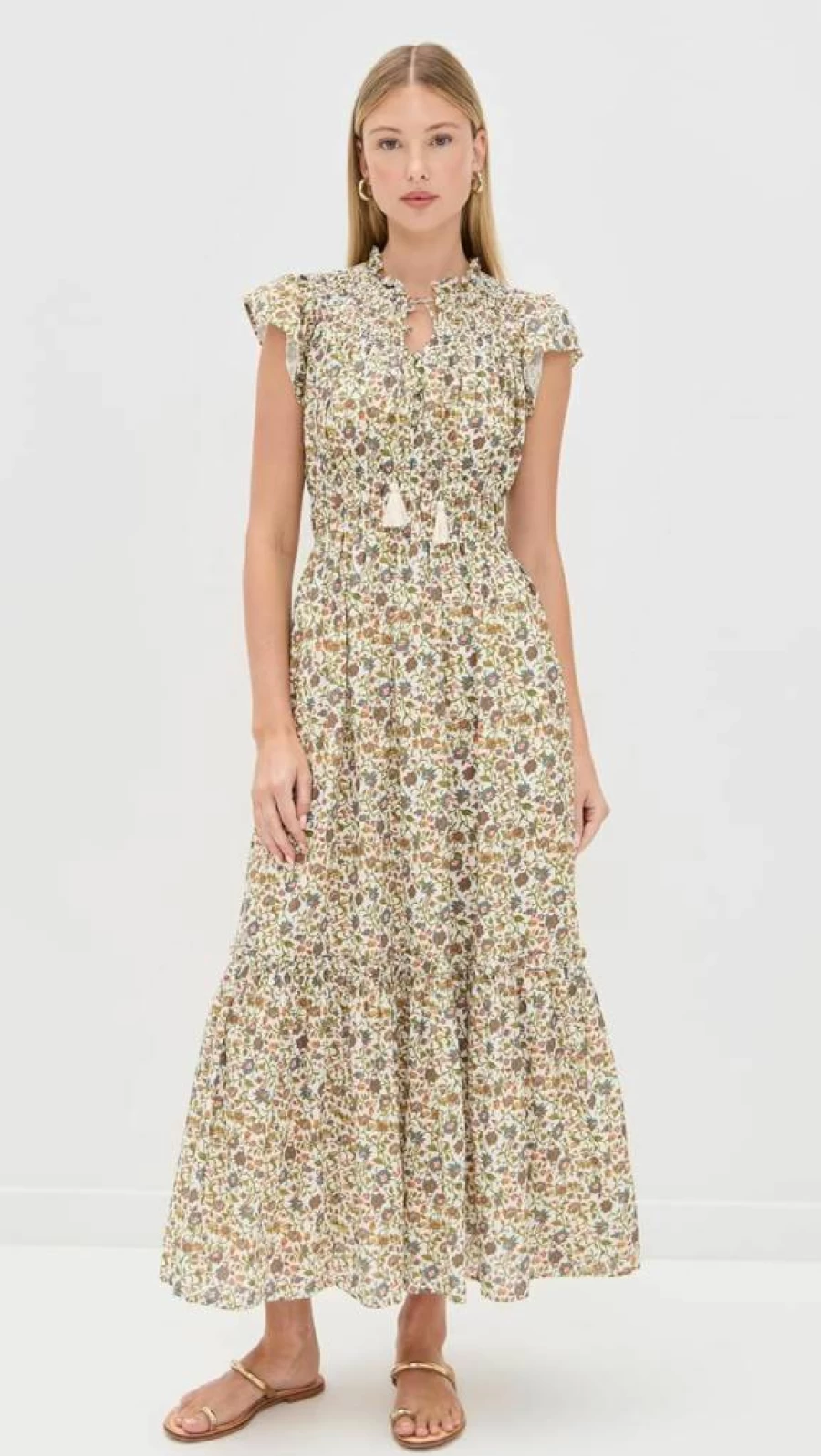 Cleobella Women's Indira Ankle-Length Dress - Boho Chic Flowy Summer Maxi Dress