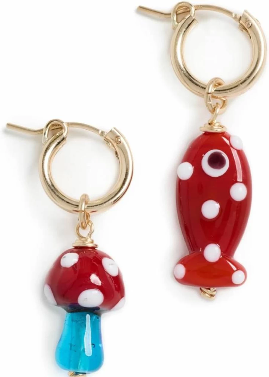 Brinker & Eliza Women's Mallorca Huggie Earrings – Gold Hoop Huggies for Women