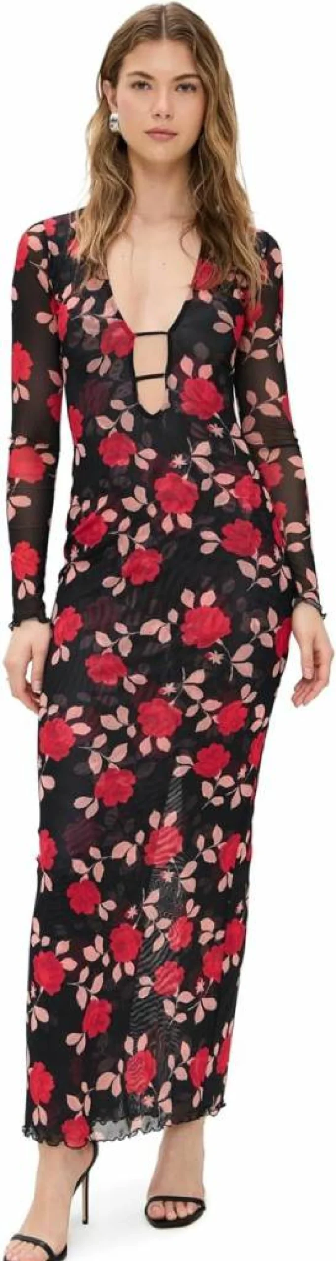 RESA Women's Esme Maxi Dress - Elegant Long Summer Dress with Flowy Design