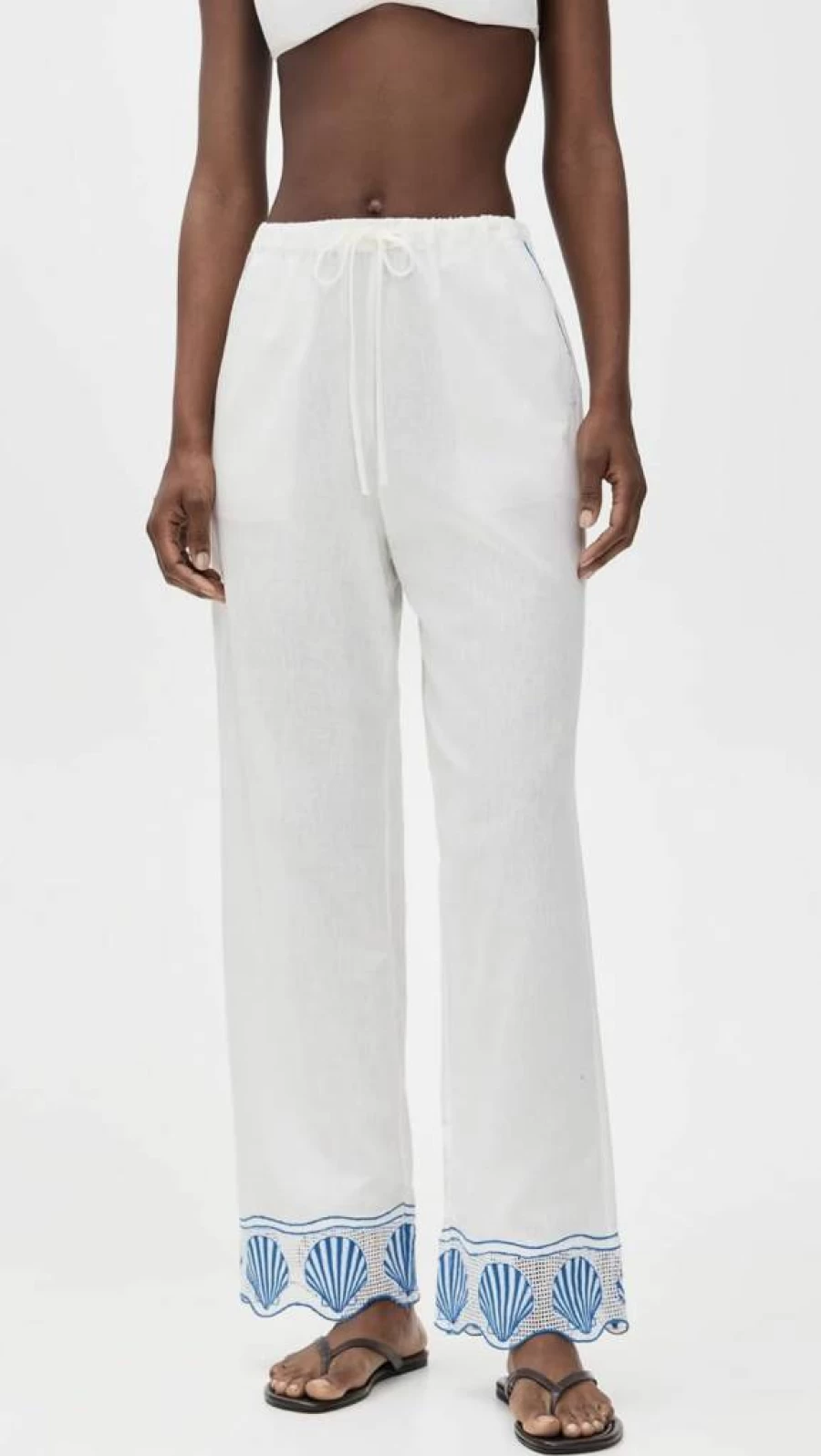Rails Women's Tildi High-Waisted Wide-Leg Pants - Comfortable Linen Blend Travel Pants for Women