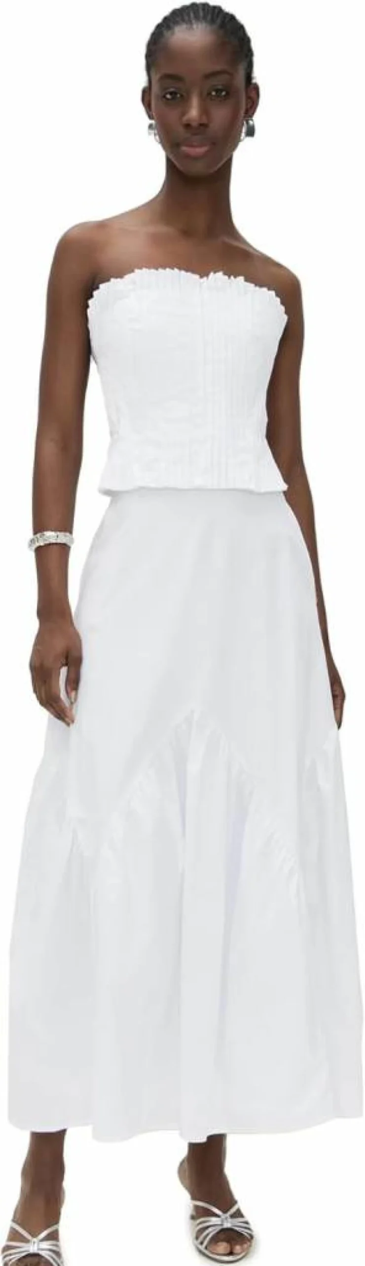 Line & Dot Women's Ophella Floral Print Midi Dress - Elegant Short Sleeve Party Wear