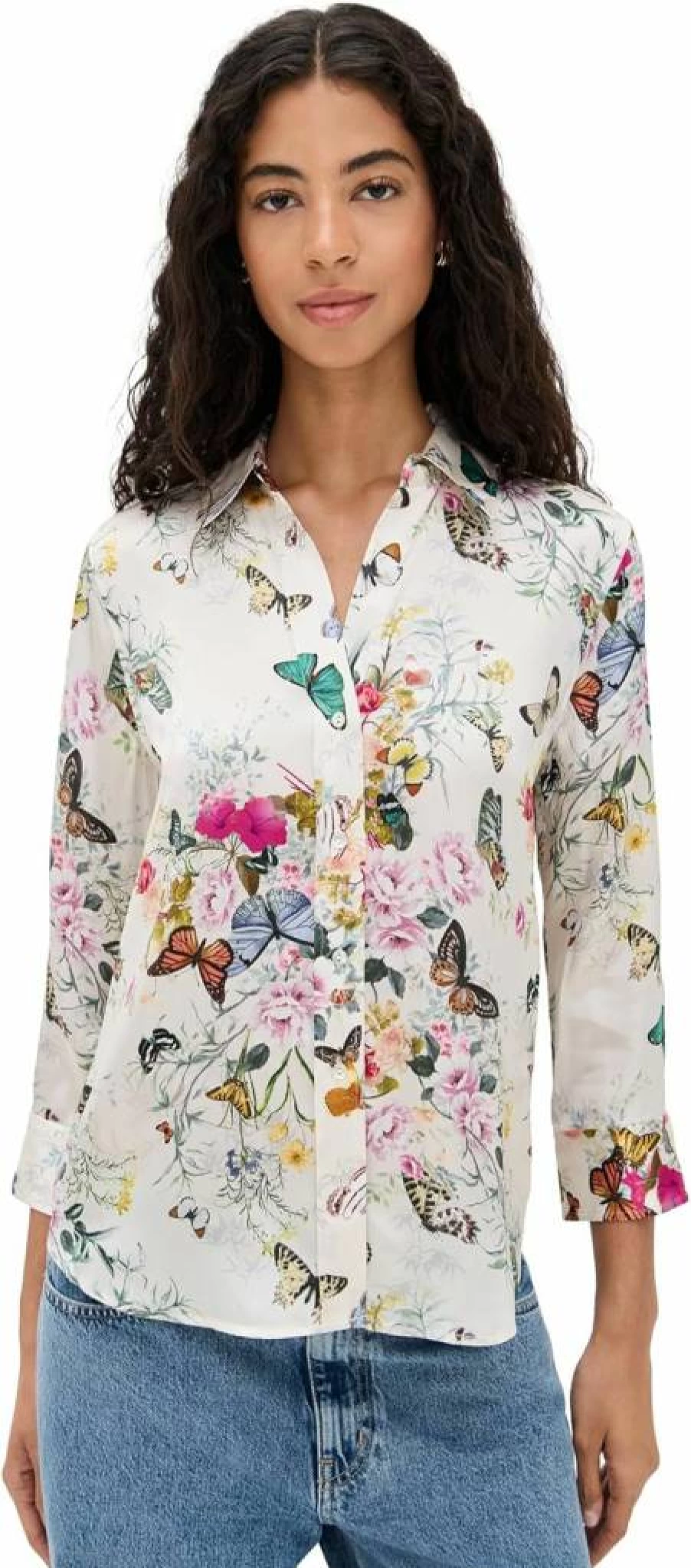 L'AGENCE Women's Dani 3/4 Sleeve Blouse | Stylish Casual Top for Women