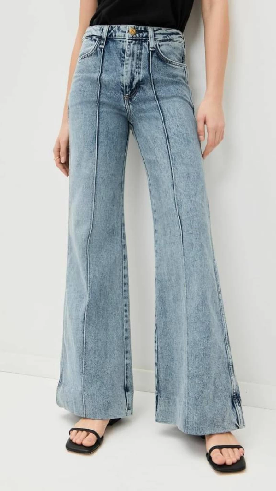 Rag & Bone Women's Skylar High-Rise Slim Fit Trouser Jeans - Classic Blue Denim Pants for Women
